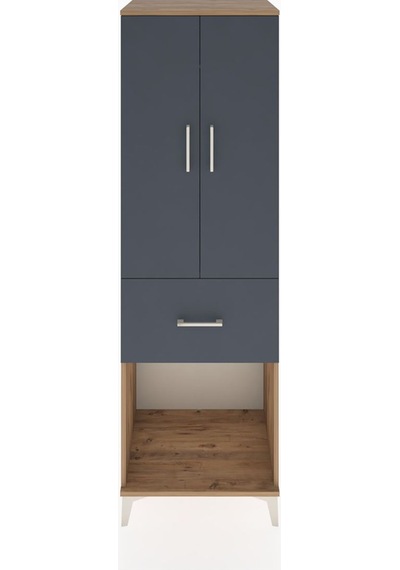 Hyperion Dolap Tek Raflı Tek Çekmeceli Tek Askılı 60x44x195 Ç... Çam