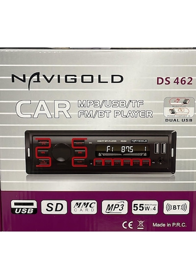 NAVIGOLD DS 462 USB BLUETOOTH 4X55 WATT OTO TEYP