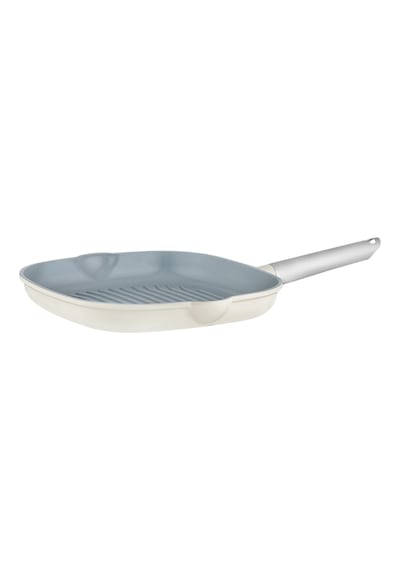 Madame Coco Vincenzo Döküm Alüminyum Izgara Tavası - Gri/bej - 28 Cm 8684427212936 Çok Renkli