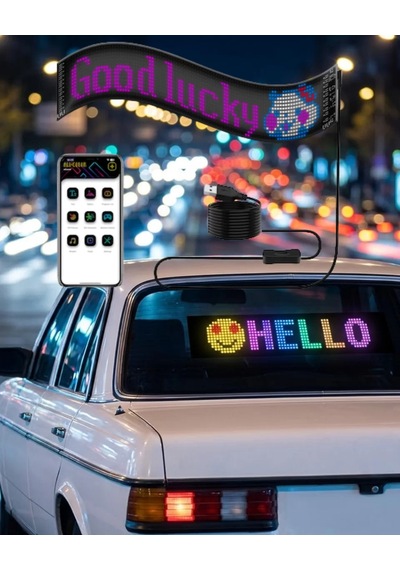 Led Matrix Panel Rgb Yazı Yazma Animasyonlu Telefon Kontrollü Akıllı Ekran 399832