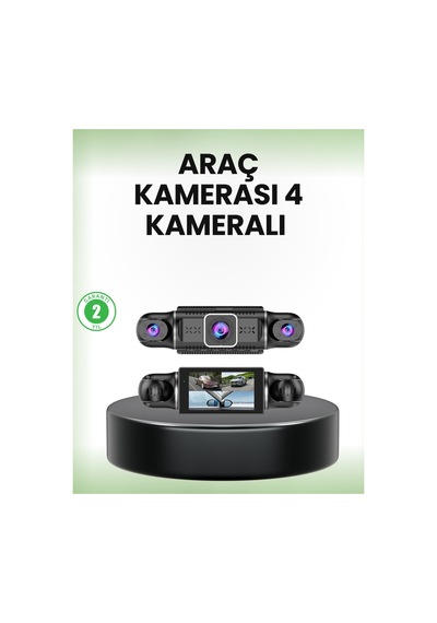 Gps Li 4 Kameralı Araç İç Dış Kayıt Sistemi 1080p Wifi Destekli 25145361