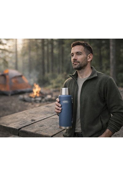 Thermos Icon Is210 1,2l Bottle Termos Solent Navy Klasik Termos Is210-023061 Lacivert Lacivert