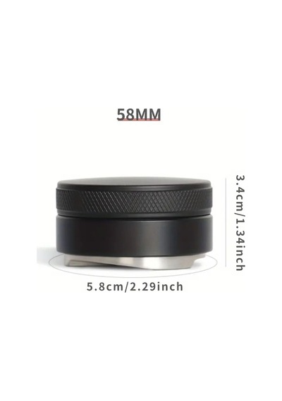 Tamper-makaron Öğütülmüş Kahve Sıkıştırıcı 58mm Tmmcrn-58 Krom