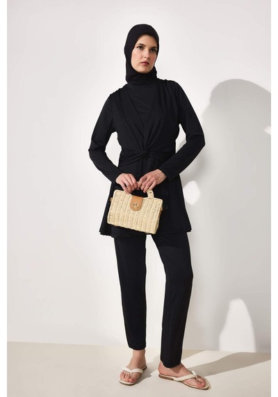 Defacto Regular Fıt 5li Siyah Burkini Mayo G7445ax26hsbk27 Siyah-bk27
