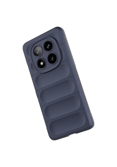 Zore Poco X7 Kılıf Esnek Tpu Oyuklu Arka Yüzey Tasarımlı Ogaa Etnik Silikon Kapak - Lacivert