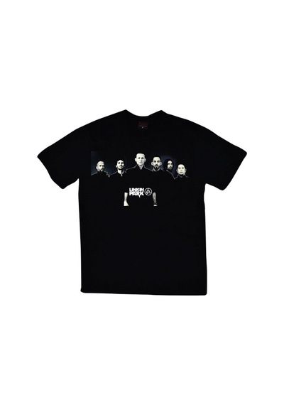 Stoned&Fame Linkin Park Baskılı Unisex %100 Pamuk Siyah T-shirt SIYAH