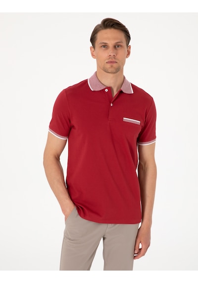 Pierre Cardin Erkek Nar Çiçeği Tişört 50307562-vr239 Nar Çiçeği