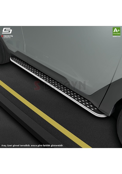S-dizayn Vw Transporter T6.1 Kısa Şase Diamond Krom Yan Basamak 213 Cm 2019-2025 A+ Kalite