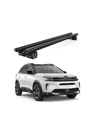 Pençe Citroen C5 Aircross Suv 2018 Ve Sonrası Uyumlu Siyah Ara Atkı Port Bagaj Tavan Barı