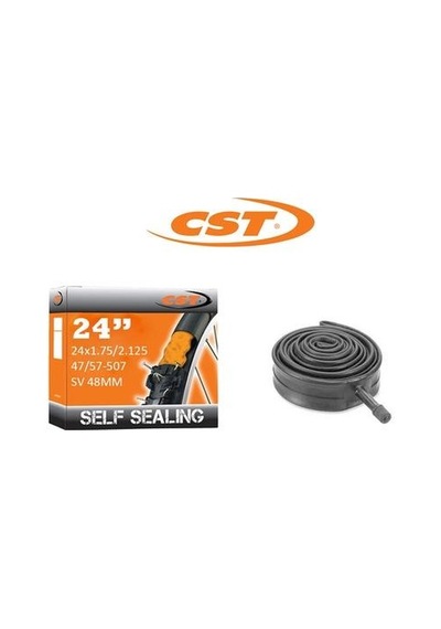 Cst Sıvılı Iç Lastik 26X1.75/2.125 48 Mm Kalın Sibop Siyah - Yeşil