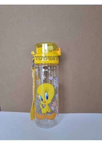 Pipetli Suluk Matara - Kilit Kapaklı Tweety Temalı Lisanslı - 500 Ml