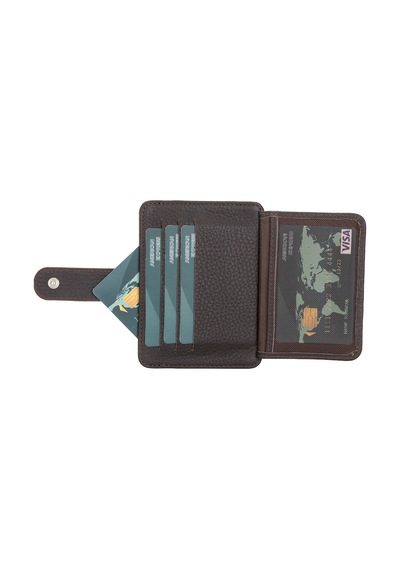 Çok Bölmeli Slim Deri Kartlık Blw019 Fl18 Kahve