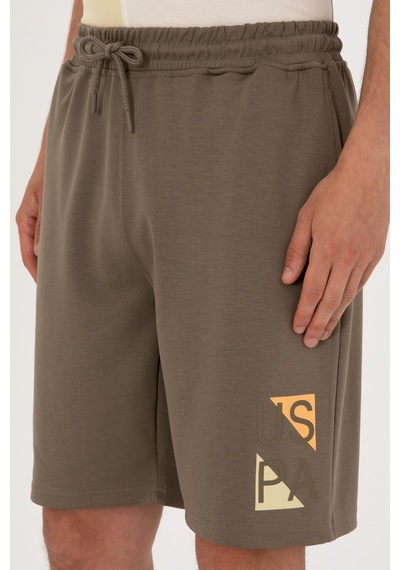 U.s. Polo Assn. Erkek Vizon Şort Örme 50299859-vr052 Vizon