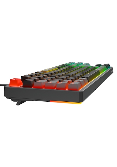Rampage Yoru Tkl Siyah/gri Type-c Bağlantılı Outemu Red Swich Q Mekanik Gaming Oyuncu Klavye Rgb