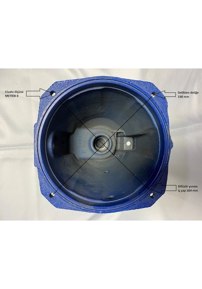 Santrifüj Pompa Ön Gövde -  Su Giriş 1" -  Jet Tip -  1 Hp -  Çıkış 1" -  Yedek