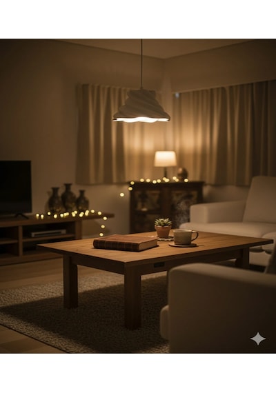 Stroom Beton Dokulu Dekoratif , Modern Sarkıt Avize Beyaz