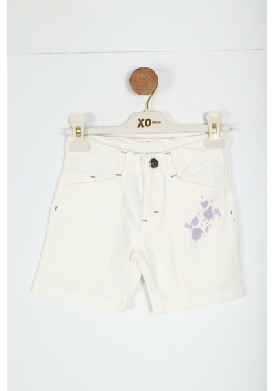 Xo Kids Erkek Çocuk Şort 1-5 Yaş 8275 Beyaz