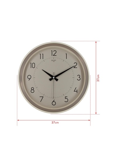 Krem Kasa Kumbeji Çerçeve Duvar Saati 37 Cm Diğer