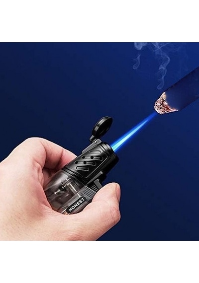 Honest Torch Jet Tipi Outdoor Jet Pürmüz Çakmak Siyah