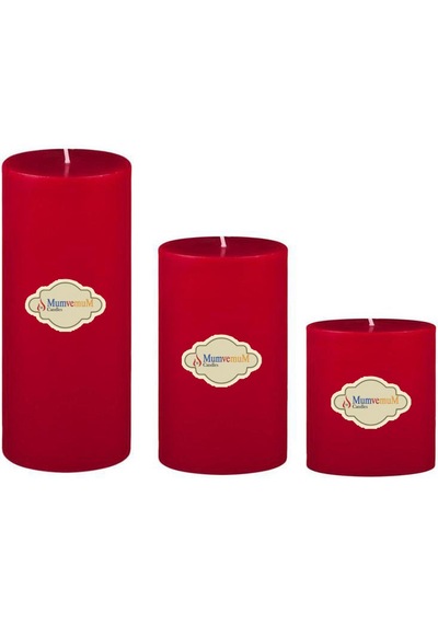 Small Set Mum Çap 7 Cm Kırmızı Kirmızı