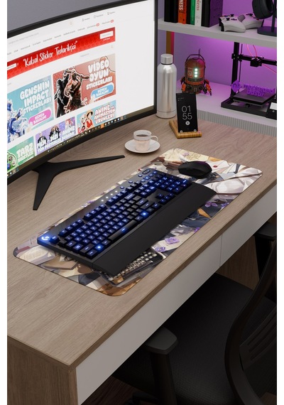 Violet Evergarden Anime V4 - 70x30 Xl Gaming Kauçuk Kaymaz Taban Mouse Pad Fare Altlığı