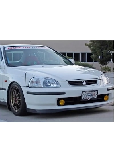 Honda Civic Sir Ön Lip Parlak Siyah Plastik Ön Ek Karlık 1996 1997 1998 Makyajsız Kasa Karlık+bodykit+ek
