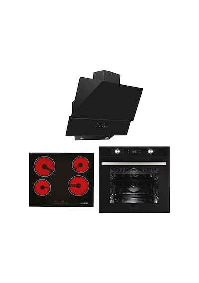 Alveus Europe MFA 627 - Vitro 641 - MOD 3000 Siyah Ankastre Set