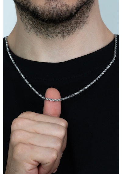 Burgu Halat Erkek Çelik Zincir Kolye B028K (465992272) Beyaz