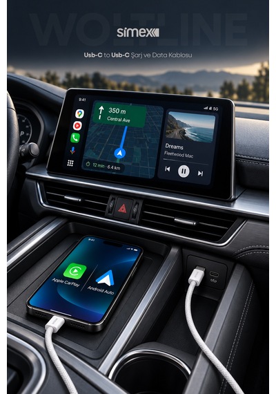 Type-c To Type-c 2 Metre Kablo 60w Süper Hızlı Şarj İphone Samsung Xiaomi Oppo Uyumlu