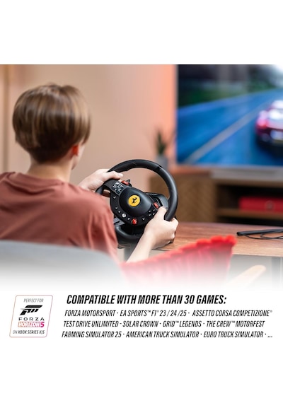Thrustmaster T98-x Ferrari 296 Gts Yarış Direksiyonu Xbox Series X S, Xbox One Ve Pc Uyumlu Resmi Ferrari Lisanslı, 1:1 Ölçekli Replika