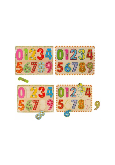5215 -wooden Puzzle Numbers 10 Parça