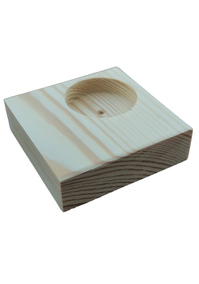 20 Adet Ahşap Kare Çam Kütük Mumluk Hediyelik 7,5 X 7,5 Cm