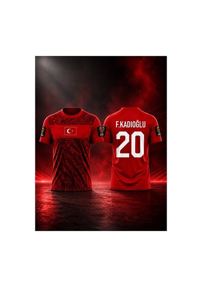 Türkiye Fifa 2026 Dünya Kupası Ferdi Kadıoğlu Yetişkin Forması R Kırmızı