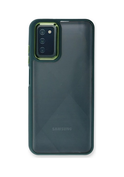 Bezos Samsung Galaxy A03s Kılıf Dora Kapak - Haki Yeşil Agc