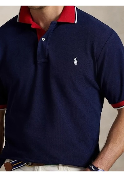 Polo Ralph Lauren Polo Yaka Tişört Lacivert-kırmızı