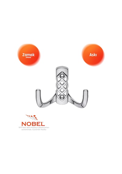 Karatay Askı, Metal Vestiyer Askısı, 49 Gr, Dolap Ve Duvar Askılığı, Krom Vidalı