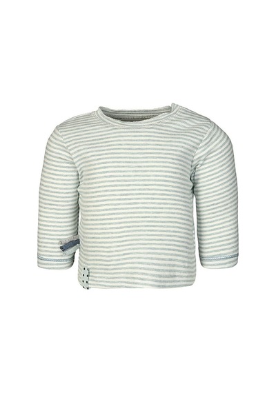 Organicera Organik Uzun Kollu Tshirt,Aqua Melange Çizgili (435388661) Çok Renkli