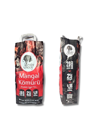 Meaty&cheesy Firehex Bio Karbon Mangal & Barbekü Kömürü Briket - 5 Kg