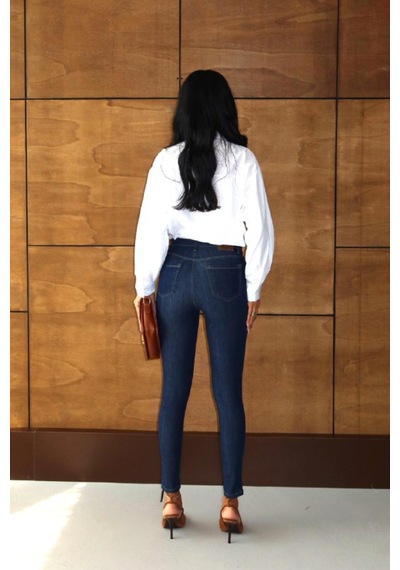 Lacarino 7277-34 Mıra Kadın Jean Pantolon Dark Blue