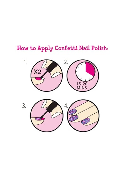 Tokidas Glitter Nail Manicure - Ojeli Simli Stickerlı Parıltılı Tırnak Manikür Makyaj Güzellik Seti N01ba-pembe