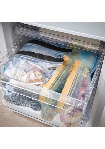 Sırt Çantaları Risigillabili Istad, 25 Adet 1,2 L + 25 Adet İçin 2,5 L, Dondurucu, Gıda Maddeleri, Renk: Mor, Tot. 50 Adet, Plastik, Mor, Confezione Da 1 4296