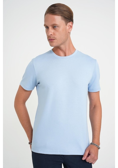 Efor Comfort Fit Bisiklet Yaka Esnek Pamuk Casual Mavi Tişört Ts 885 Mavi Efor Comfort Fit Bisiklet Yaka Esnek Pamuk Casual Mavi Tişört Ts 885 Mavi