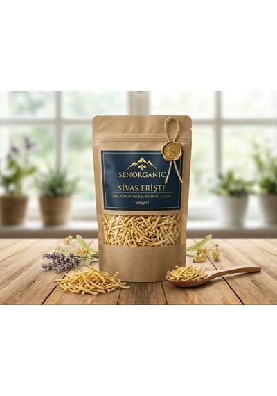 Sen Organic Gurme Serisi Sivas El Kesmesi Erişte 500 G