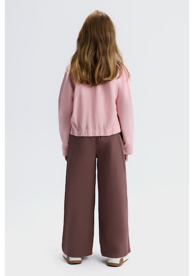 Xo Kids Kız Çocuk 3lü Alt Üst Kombin Takmı 8-14 Yaş Set0505 Kahverengi