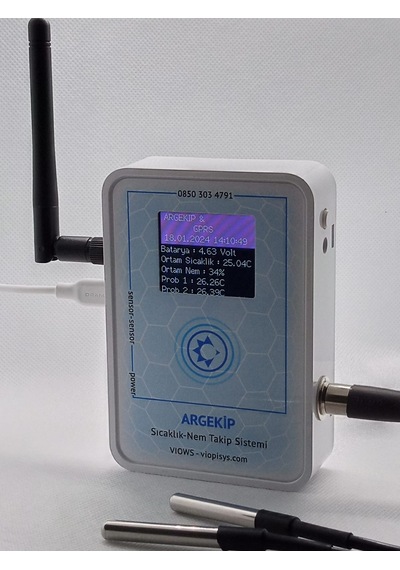 Gprs Çift Problu Sıcaklık Ve Nem Takip Cihazı