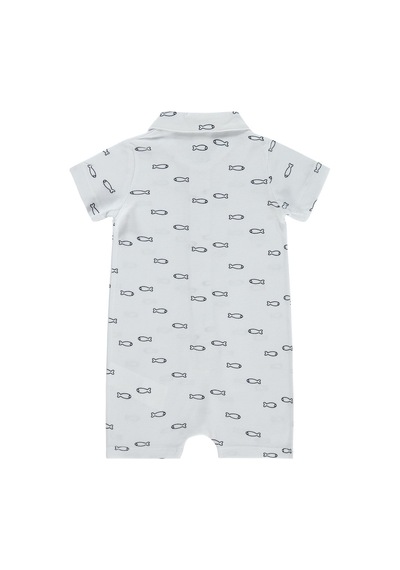 Civil Baby Balık Empirme 6-18 Ay Tulum - Beyaz