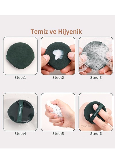 Malinka Kozmetik Puf Seti 3'lü
