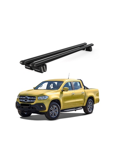 Pençe Mercedes-benz X Class 2017-2020 Uyumlu Siyah Ara Atkı 135cm Port Bagaj Tavan Barı