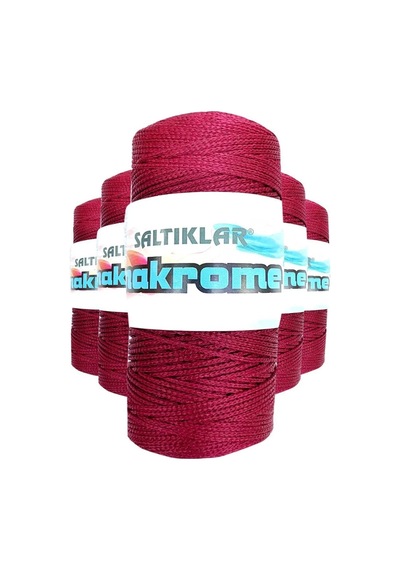 Ers 5 Adet Polyester Makrome İpi 1560 Bordo 100 Gr