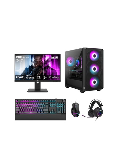 Dragos DRX7741 R5-7600 32 GB 1 TB NVMe 16 GB RTX5060Ti 24.5" Free Dos Masaüstü Oyuncu Bilgisayarı